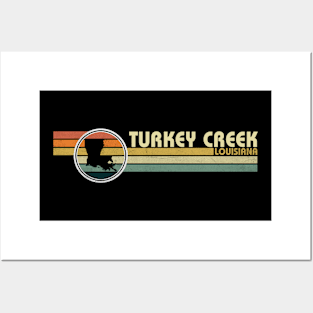 Turkey Creek Louisiana vintage 1980s style Posters and Art